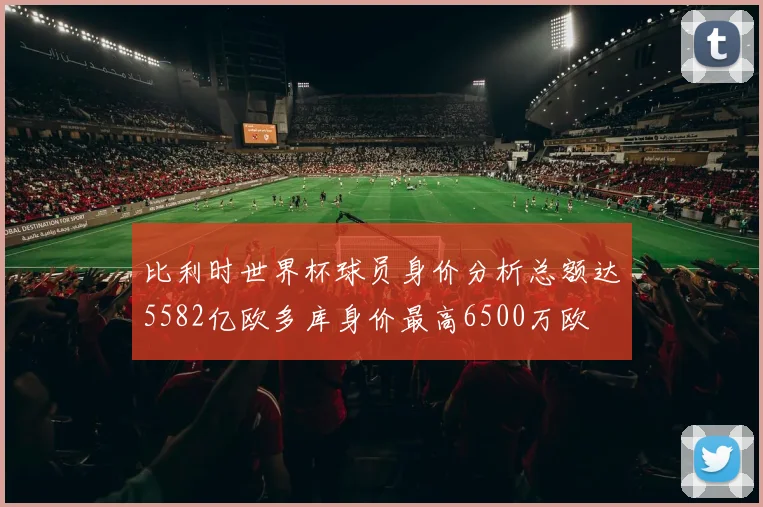 比利时世界杯球员身价分析总额达5582亿欧多库身价最高6500万欧